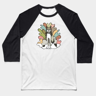 Snow Wolf Baseball T-Shirt